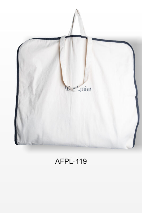 Cotton Garment Cover | Recycled Cotton | Logo Print | Brand Packaging | Garment Bag | Natural Cotton | Silk Screen Print | Eco Bag | Washable and Durable bag | AFPL- 119 - Image 4