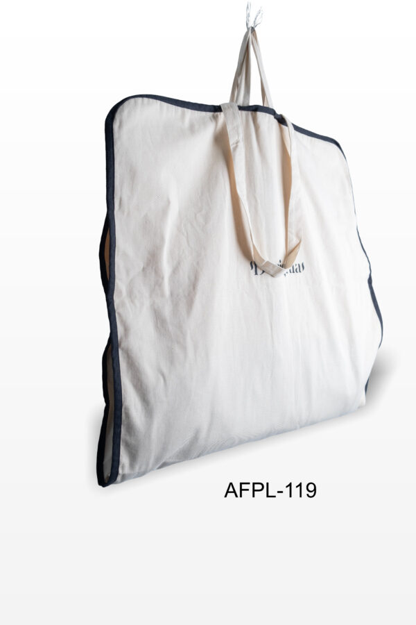 Cotton Garment Cover | Recycled Cotton | Logo Print | Brand Packaging | Garment Bag | Natural Cotton | Silk Screen Print | Eco Bag | Washable and Durable bag | AFPL- 119 - Image 5