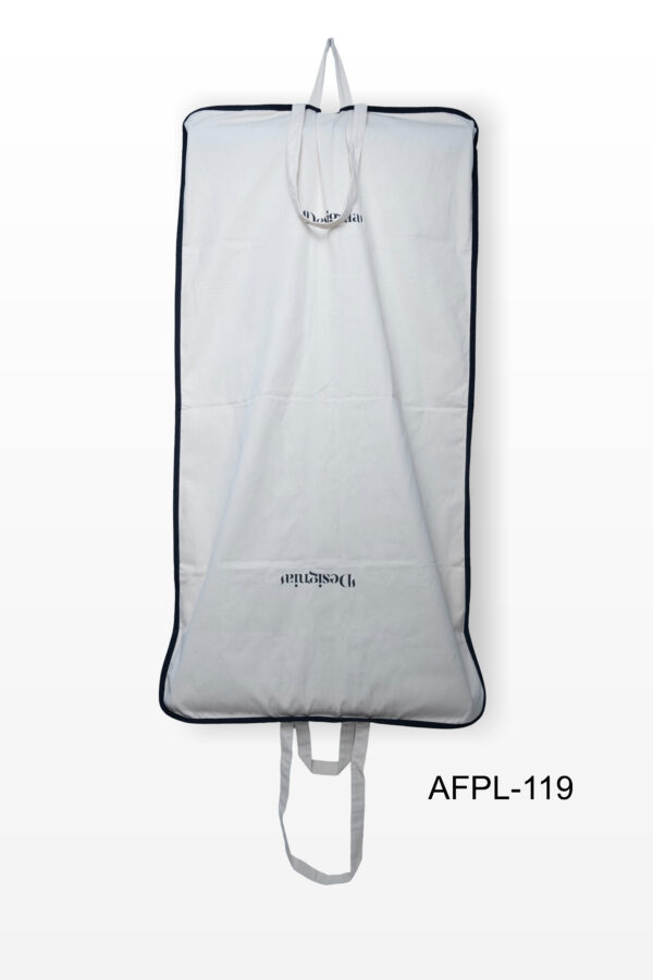 Cotton Garment Cover | Recycled Cotton | Logo Print | Brand Packaging | Garment Bag | Natural Cotton | Silk Screen Print | Eco Bag | Washable and Durable bag | AFPL- 119