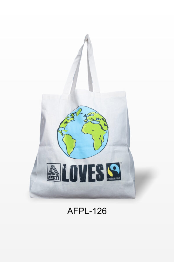 Natural Cotton Bag | Organic fabric Bag | Shopping Bag | Grocery Bags | Silk Screen Print Bags | Durable & Reusable Bag | Packaging bag | Unisex bag | AFPL- 126