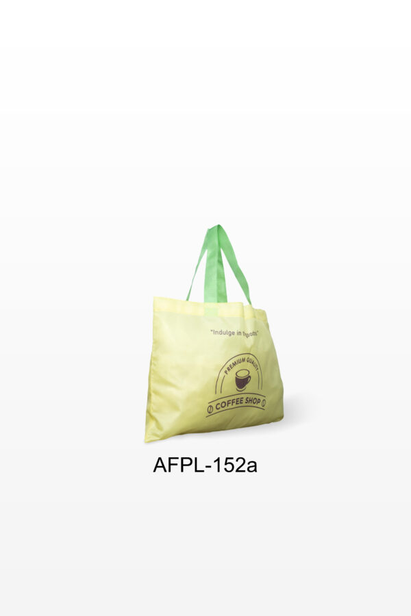 Polyester Bag | Brand Packaging Bag | Reusable, Washable & Durable Bag, Dyed Yellow fabric, Silk screen print, Budget friendly bag, Eco Bag | AFPL- 152A - Image 2
