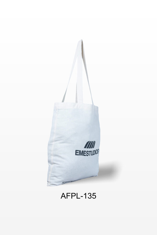 Natural Cotton Bag | Emestudio | Tote Bags | Silk Screen Print Bags | Durable & Reusable Bag | Packaging bag | Unisex bag | Brand Bag |  AFPL- 135 - Image 2