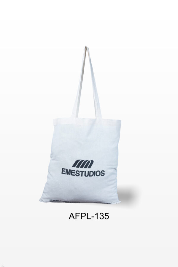Natural Cotton Bag | Emestudio | Tote Bags | Silk Screen Print Bags | Durable & Reusable Bag | Packaging bag | Unisex bag | Brand Bag |  AFPL- 135