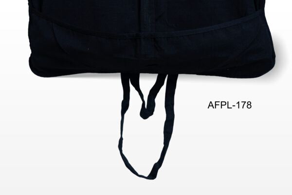 Black Bag | Black Dyed Fabric | 100% Cotton | Garment Cover | Dress Cover | Clothes Cover | Daily Use Bag | Dust Proof Bag | Brand Logo | Branded Bag | Khari Print | White Print | Table Print | Silk Screen Print | Zipper Bag |  AFPL 178 - Image 7