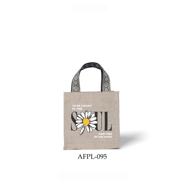 Juco and Jute Bag | Tote bag | Polyester Handles | AFPL 095