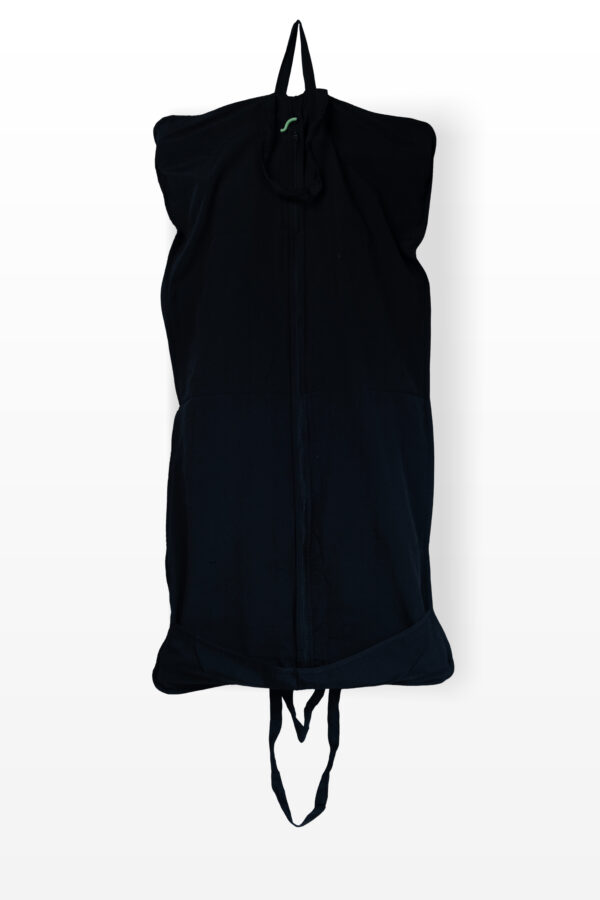 Black Bag | Black Dyed Fabric | 100% Cotton | Garment Cover | Dress Cover | Clothes Cover | Daily Use Bag | Dust Proof Bag | Brand Logo | Branded Bag | Khari Print | White Print | Table Print | Silk Screen Print | Zipper Bag |  AFPL 178 - Image 2